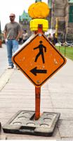 Photo Texture of Pedestrian Traffic Sign